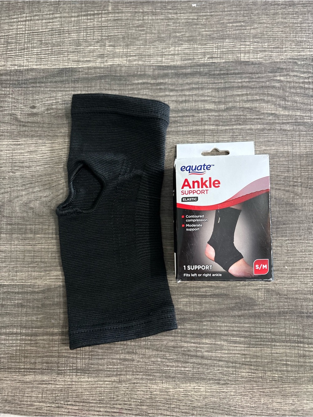 Black Ankle Support Sleeve - S/M - NEW
